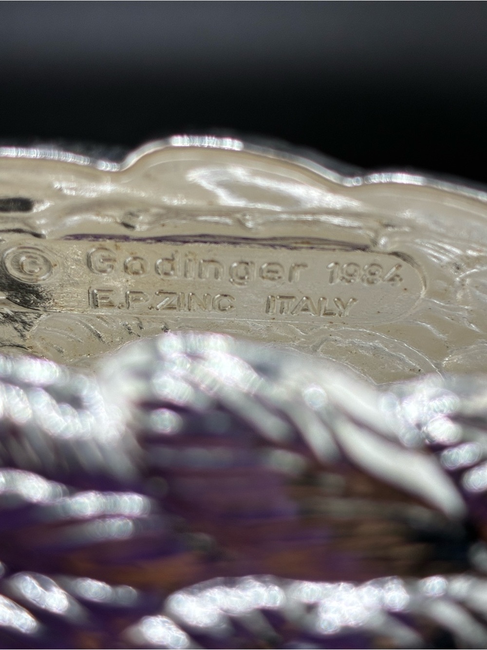 1984 Godinger Silver plated Swan letter holder - Picture 8 of 12